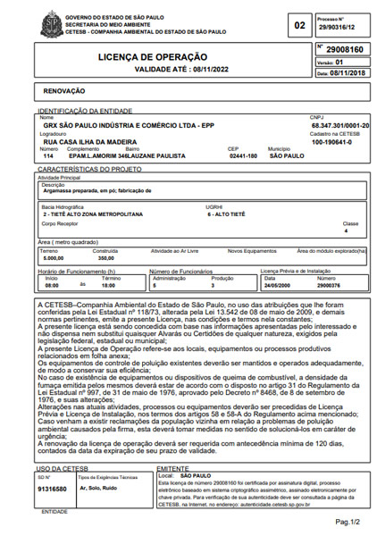 Licença Ambiental CETESB