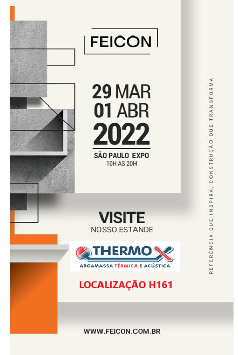 ThermoX Argamassa Térmica e Acústica