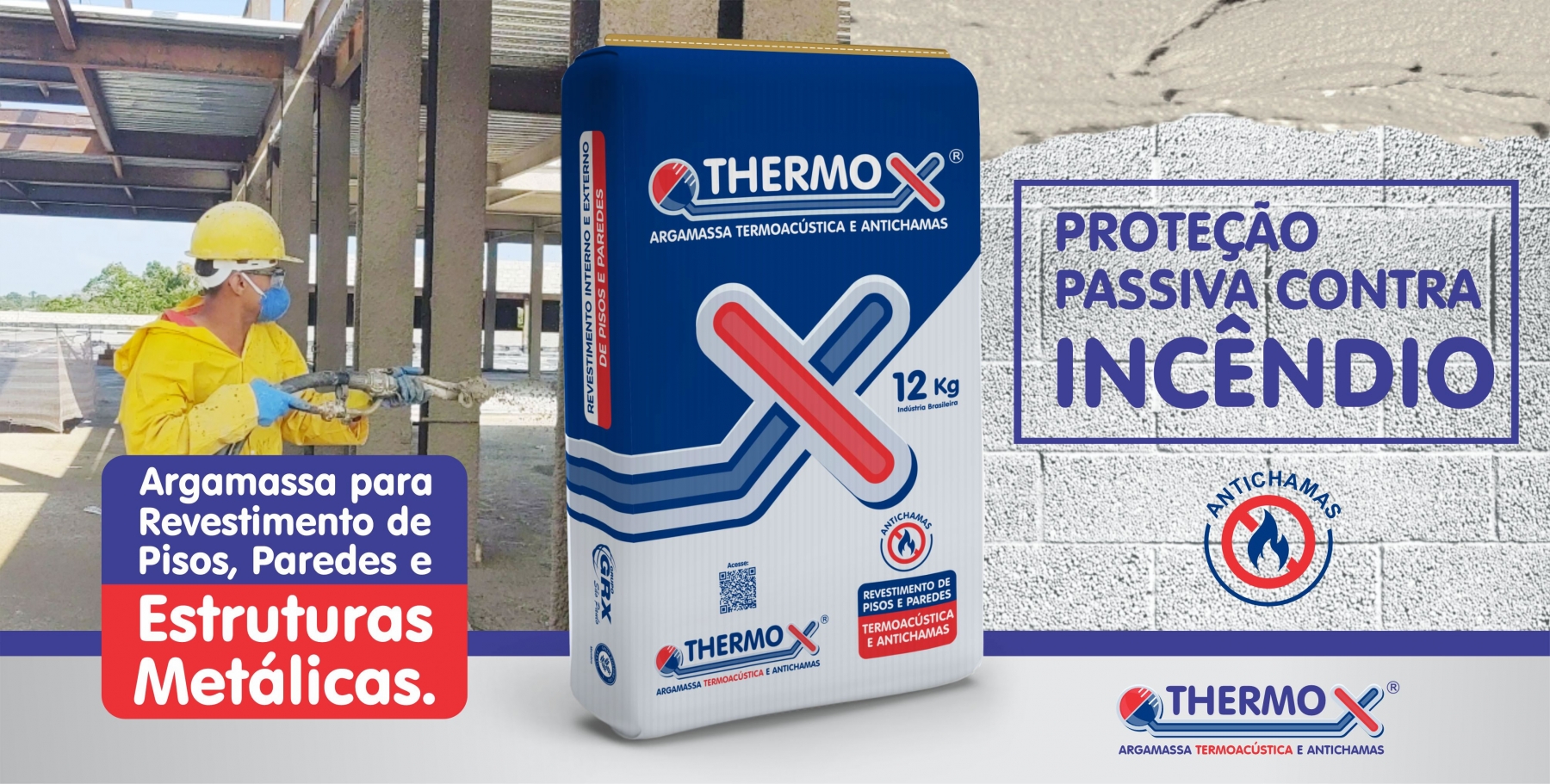 Argamassa para Proteção Passiva Contra Incêndio