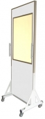 Biombo radiológico móvel reto com visor 70x100cm