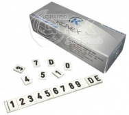 Jogo de números em chumbo