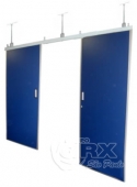 Porta radiológica de correr blindada com chumbo - 02 folhas