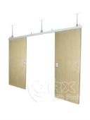 Porta radiológica de correr blindada com chumbo - 02 folhas