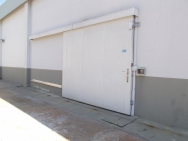 Porta para bunker sala de acelerador linear de correr motorizada