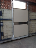 Porta para sala de radioterapia pivotante (1 folha) manual